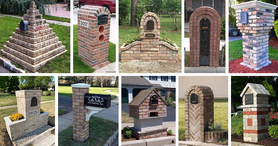 Stone and Brick mailbox